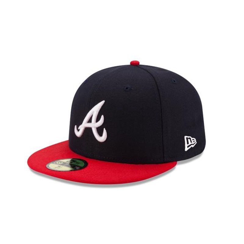 MLB Atlanta Braves Authentic Collection 59Fifty Fitted (KQQ1264) - Blue New Era Caps